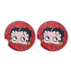 Betty Boop Red car Coasters ceramic